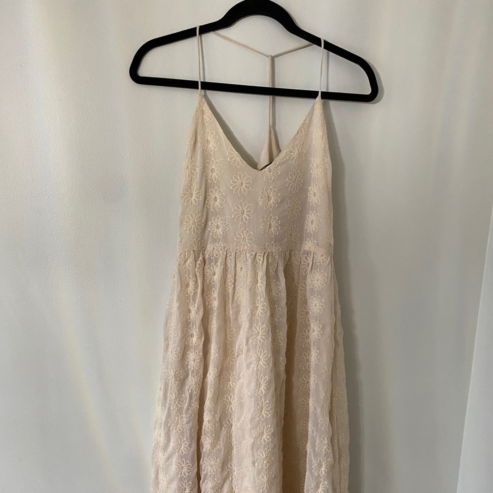 Zara dress with flower embroidered detail